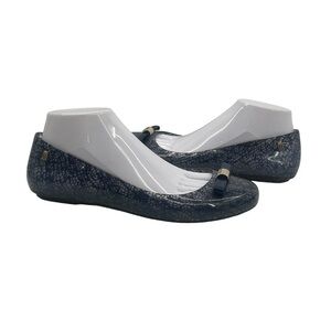Melissa Space Love + Jason Wu Blue Clear Jelly Slip On Flats Size 40